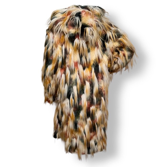 Custom Made Long Pile Faux Fur Jacket Size Medium Reversible - Picture 3 of 12